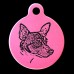 Miniature Fox Terrier Engraved 31mm Large Round Pet Dog ID Tag